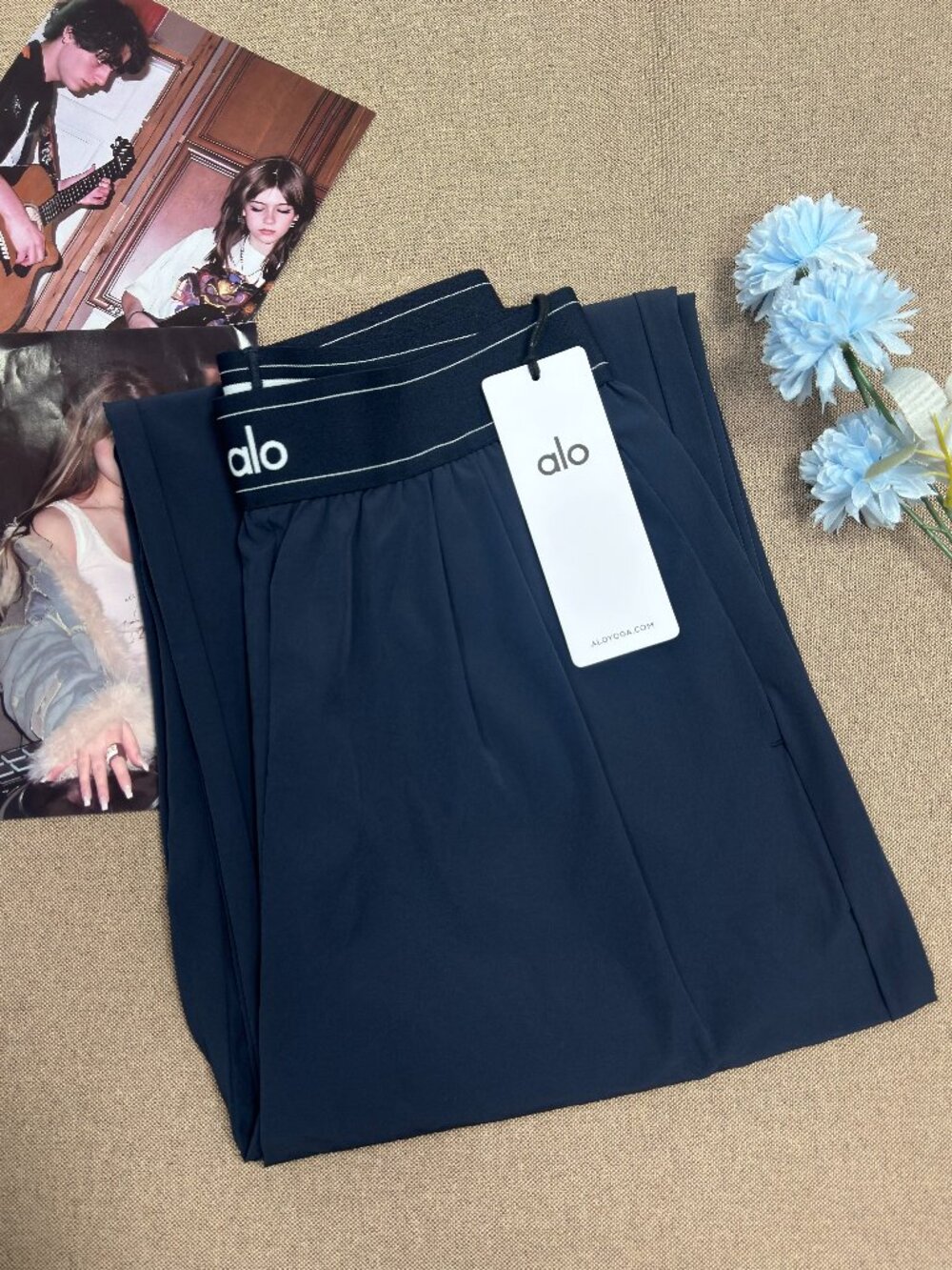 NWT🎄ALO Yoga Suit Up Trouser Navy Blue💙 (Regular) - Picture 6 of 9